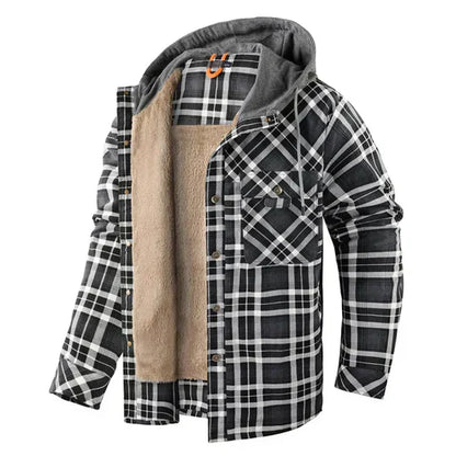 Classic Flannel Hoodie Jacket
