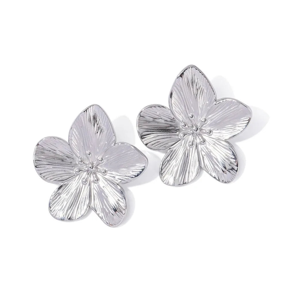 Fall - Large Blooming Flower Earrings