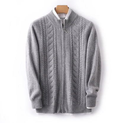 Soft Zip Up Merino Wool Sweater