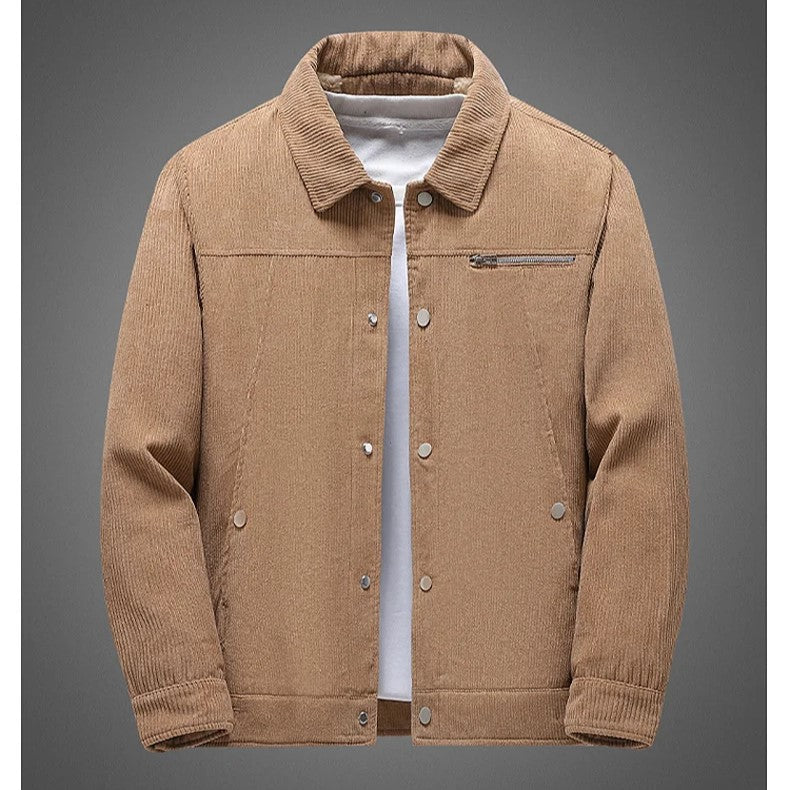 Textured Cotton Button Jacket
