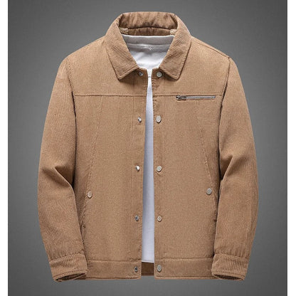 Textured Cotton Button Jacket