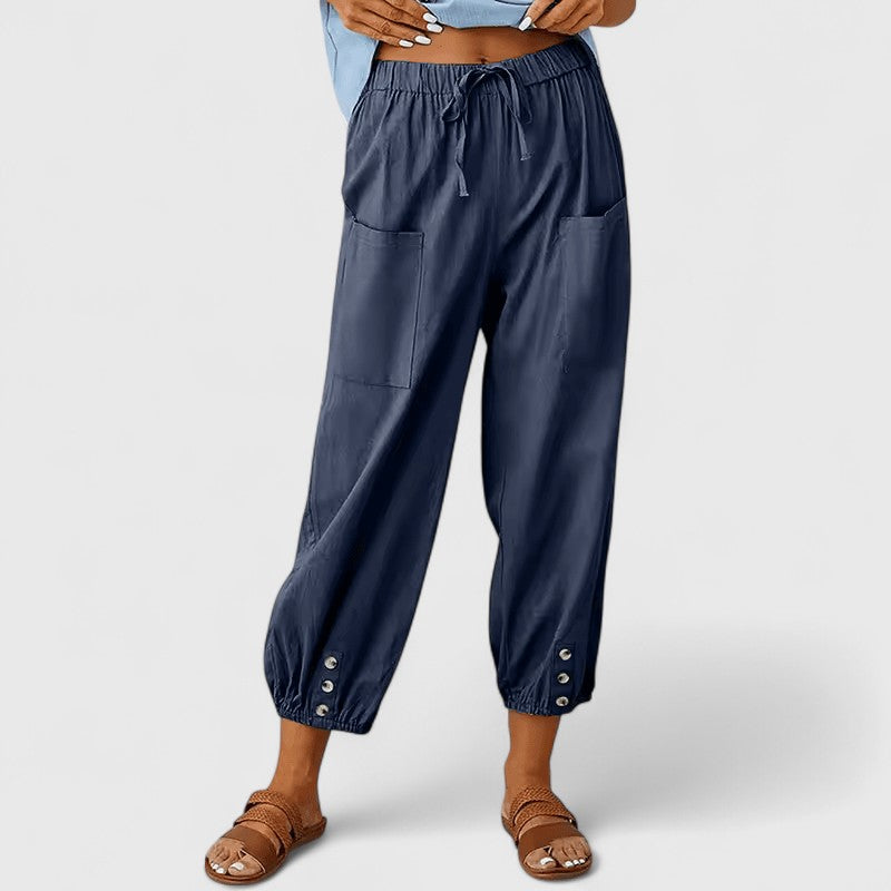 Elegant High Waist Wide Leg Pants