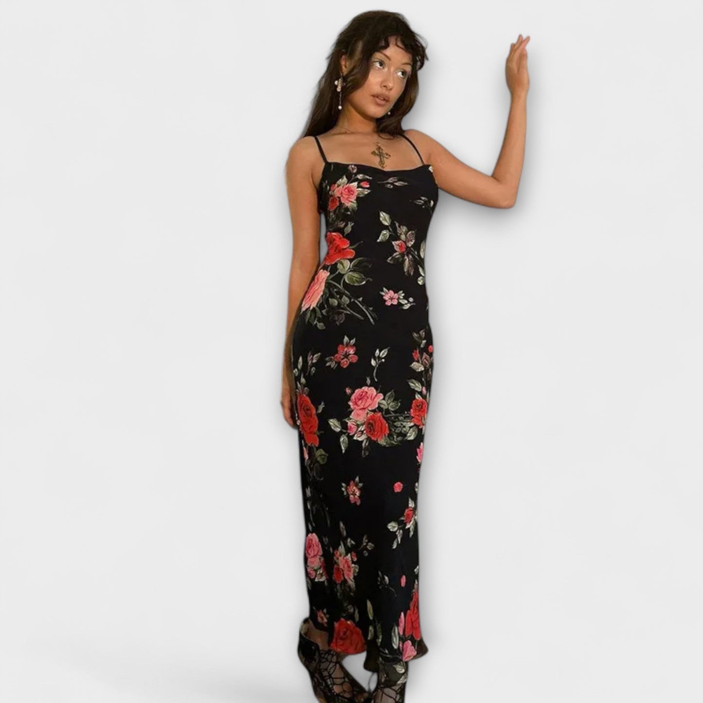 Pretty Floral Summer Party Dress