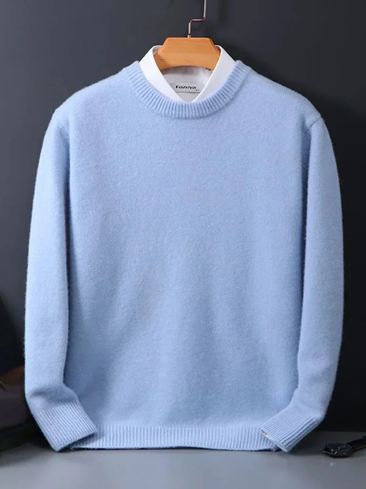 Soft Men's Crew Neck Cashmere Sweater