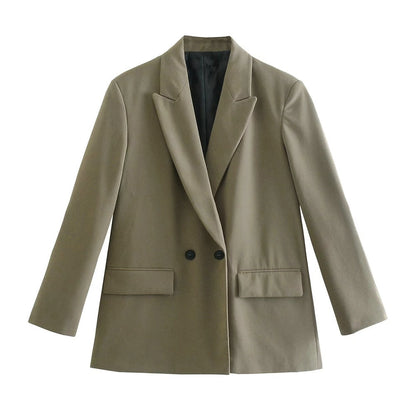 Stylish Women's Double Button Jacket
