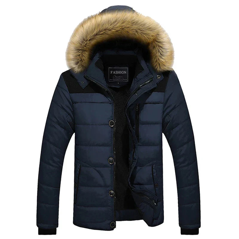 Classic Fit Padded Hip Length Jacket - Nocini