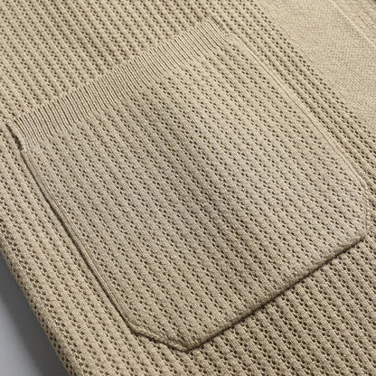 Soft Crew Neck Sweater Cardigan