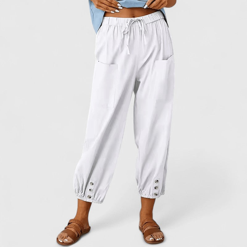Elegant High Waist Wide Leg Pants