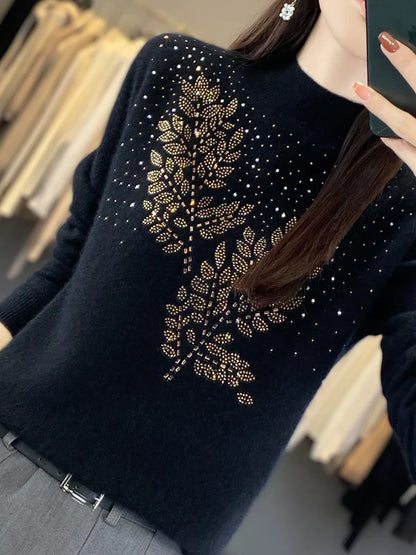 Decorative Knit Sweater
