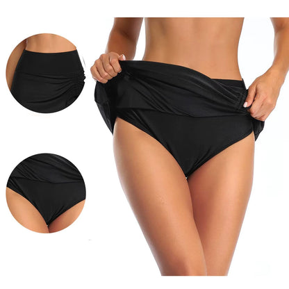Flattering Mid Waist Swimsuit Skirt