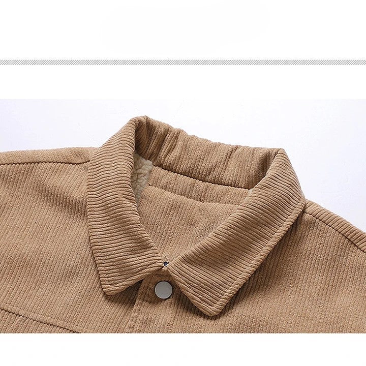 Textured Cotton Button Jacket