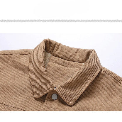 Textured Cotton Button Jacket
