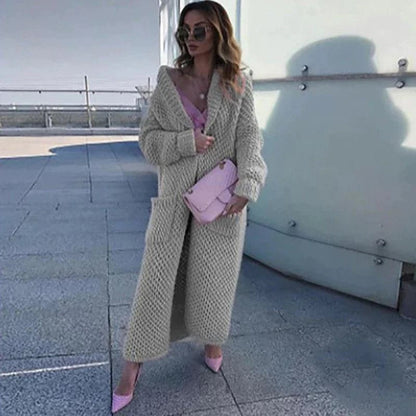 Cozy Oversized Open Cardigan with Big Pockets