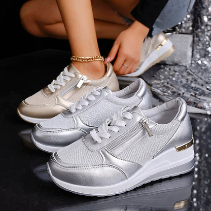Green Low Top Lace Sneakers