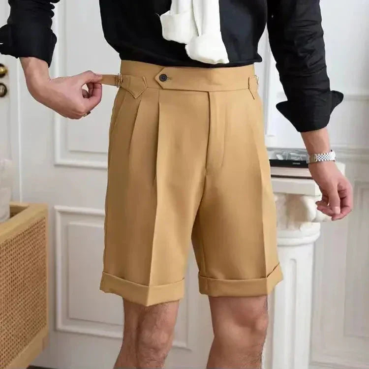 Classic Mens Shorts Knee Length Cotton