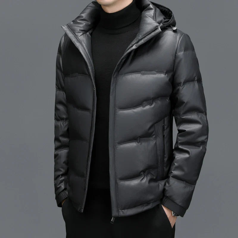 Warm Quilted Hooded Puffer Coat
