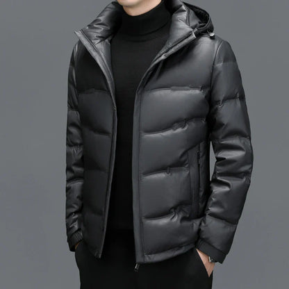 Warm Quilted Hooded Puffer Coat