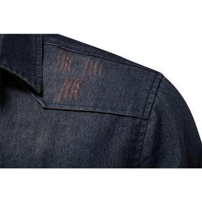 Classic Fit Men's Shirt with Button Front and Pocket Detail