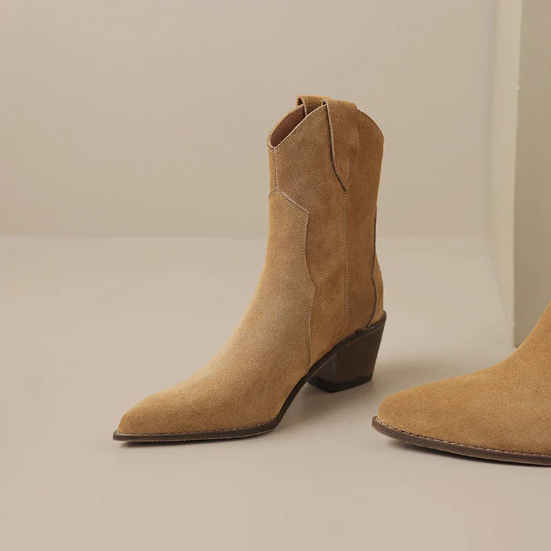Luxury Soft Leather Ankle Boots