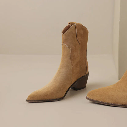 Luxury Soft Leather Ankle Boots