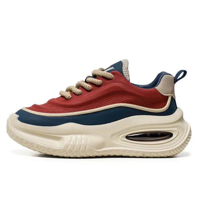 Thick Sole Mens Sneakers - Cushioned Comfortable Shoes