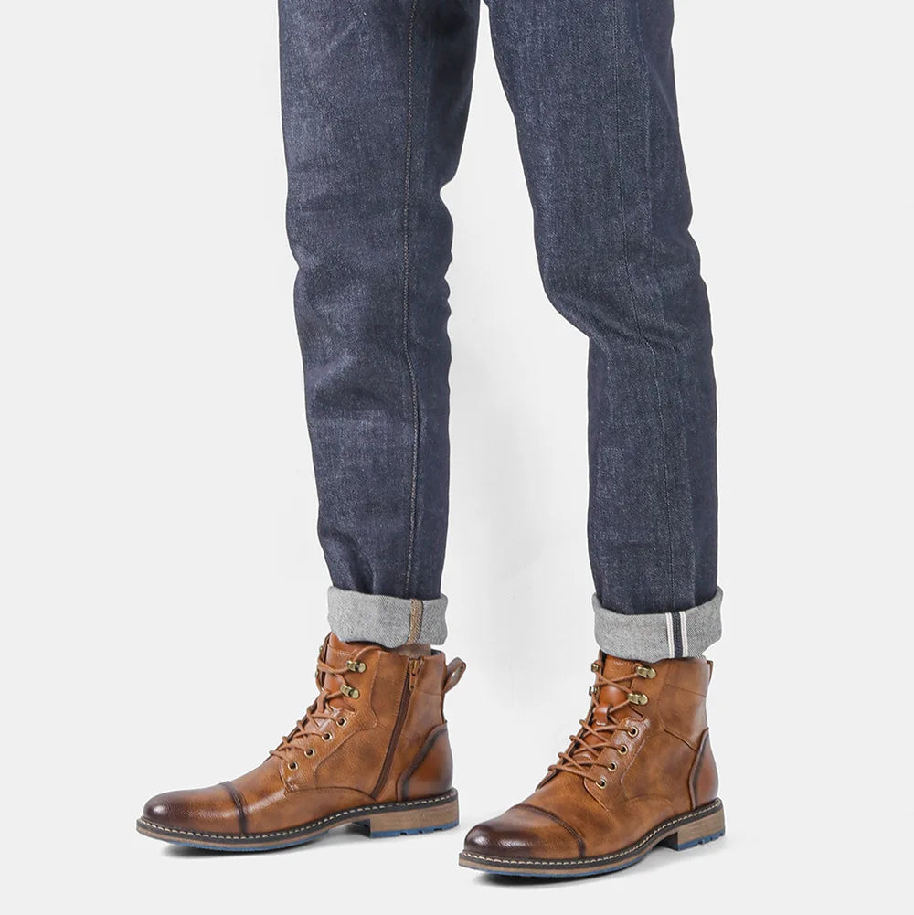 Classic Leather Cap Toe Boot