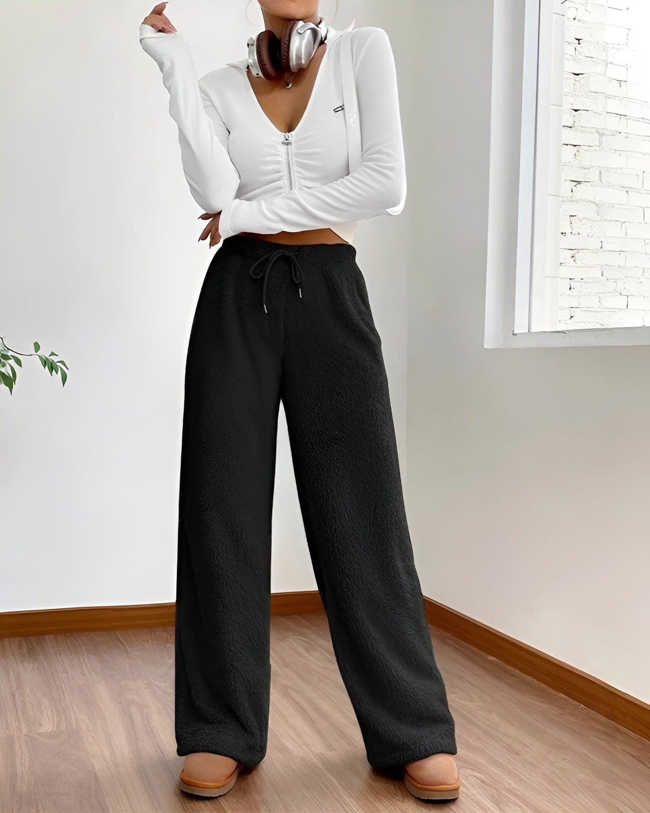 Plush Fleece Jogger Pants