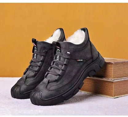 Men's Cozy Fleece Lined Shoes with Grip Soles - Nocini