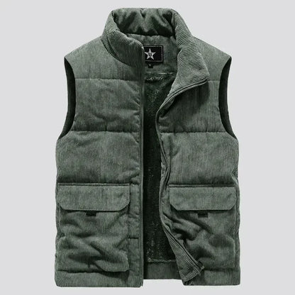 Textured Quilted Waistcoat