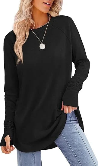 Women's Casual Crew Neck Tunic
