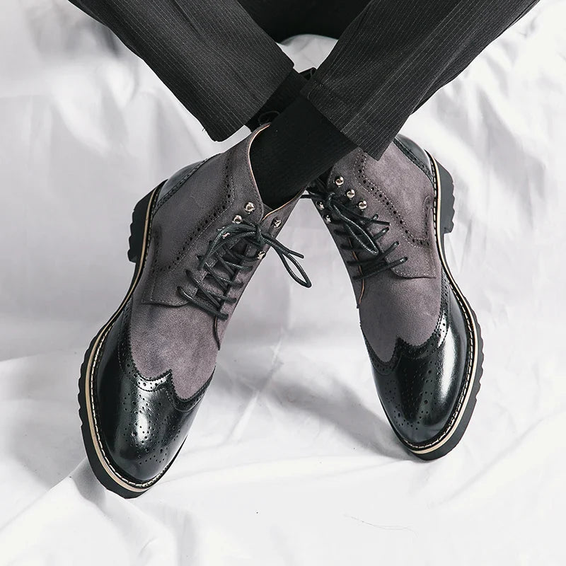 Premium Leather Lace Up Ankle Boots
