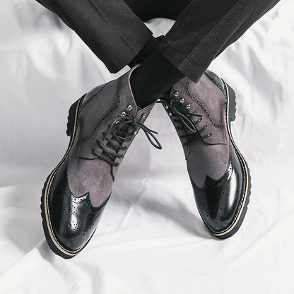 Premium Leather Lace Up Ankle Boots