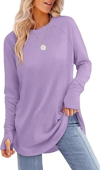 Women's Casual Crew Neck Tunic