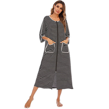 Cozy Hooded Sleep Dress for Women