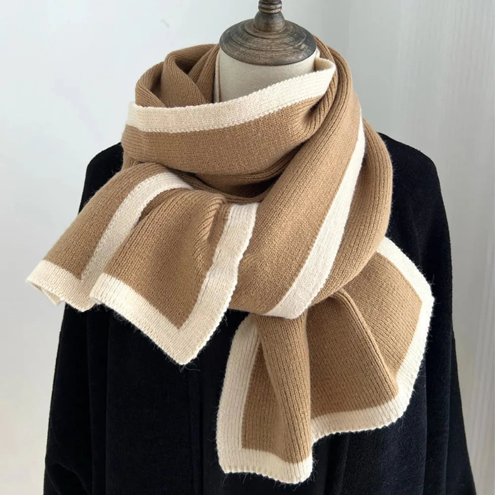 Soft Plaid Winter Scarf for Women