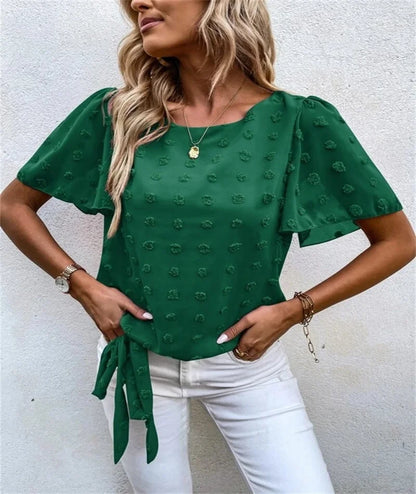 Women's Elegant Shirt with Floral Pattern