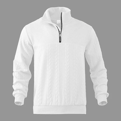 Cozy Cable Knit Crew Neck Pullover Sweater