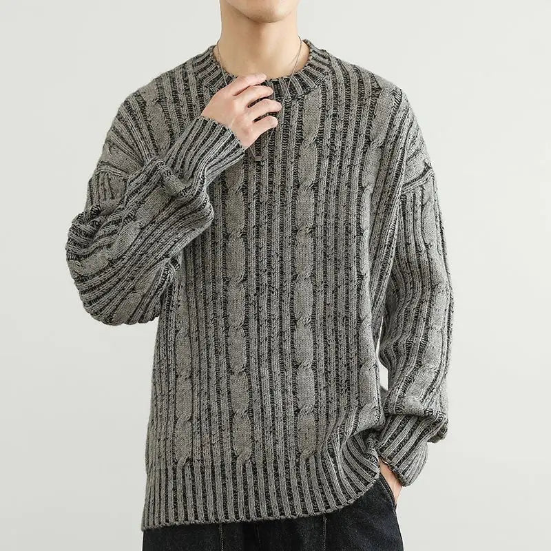 Casual Striped Pullover Sweater