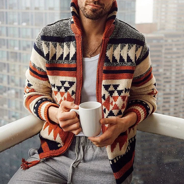 Cozy Zip Up Sweater Cardigan - Nocini