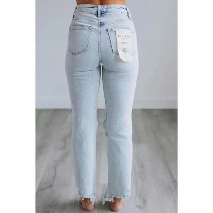 Trendy Distressed Slim Fit Jeans