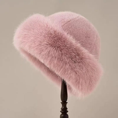Soft Furry Round Winter Hat - Nocini