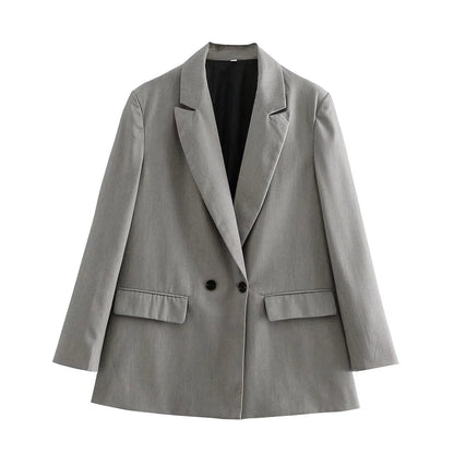 Stylish Women's Double Button Jacket