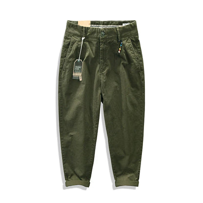 Short Fitted Cotton Pants
