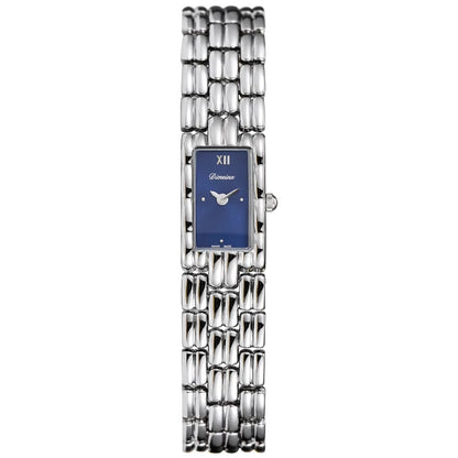 Elegant Rectangular Watch with Link Band