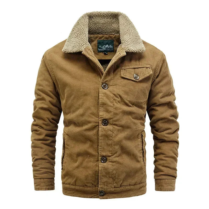 Warm Corduroy Jacket for Men - Soft Relaxed Fit