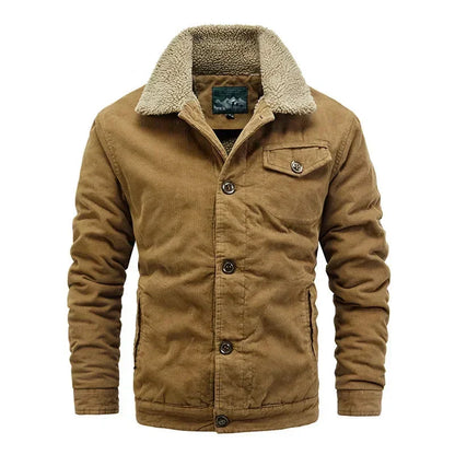 Warm Corduroy Jacket for Men - Soft Relaxed Fit