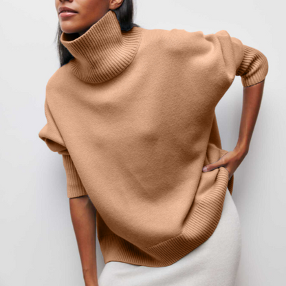 Cozy Women's Oversized Crew Neck Winter Sweater
