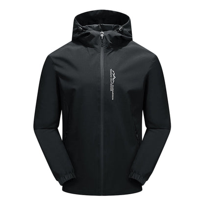 Waterproof Men's Hooded Softshell Jacket Regular Fit