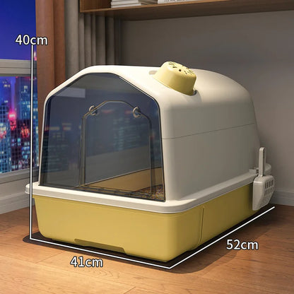 Large Odor Control Cat Litter Box