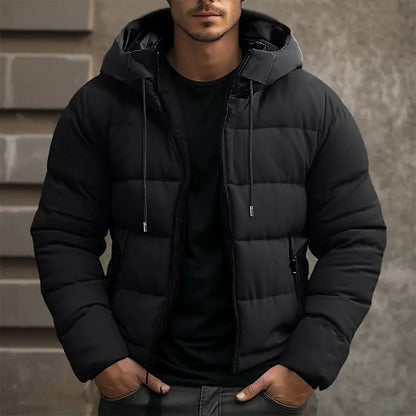 Warm Men's Puffer Hooded Winter Coat